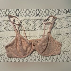 Women’s Auden underlined demi coverage underwire bra pink